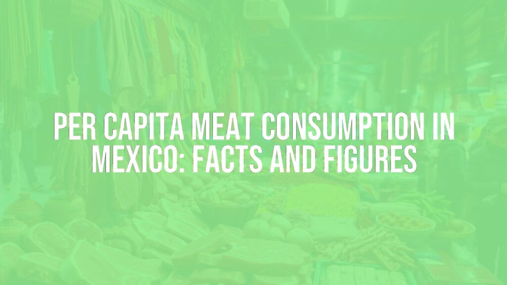 A colorful Mexican market scene with various cuts of meat on display, vibrant textiles, and people shopping, realistic style.