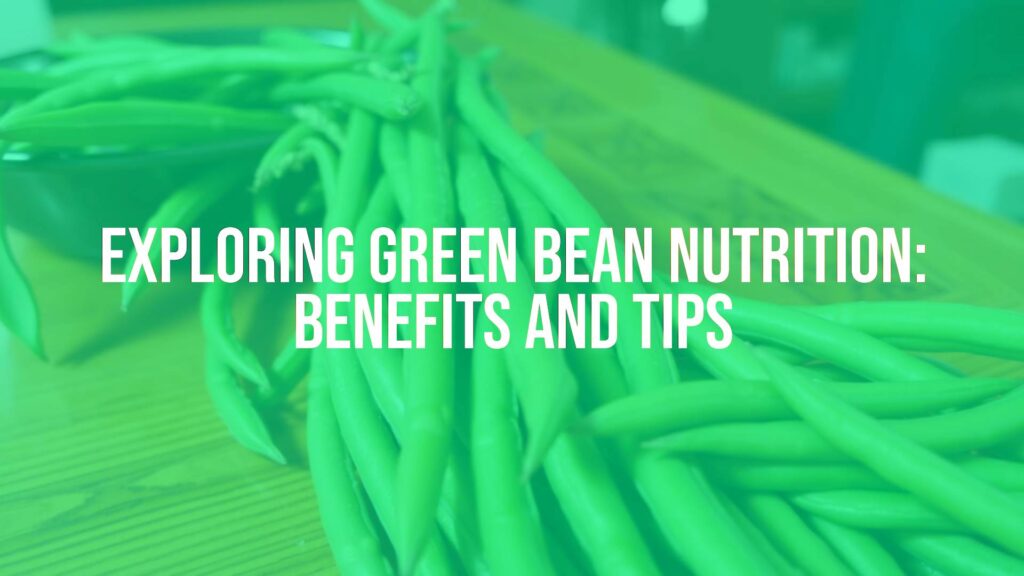 Fresh green beans on a wooden table, vibrant green color, healthy and nutritious, natural lighting, realistic.